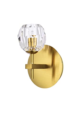 Luxury Gold Wall Sconce Light Fixture - Modern 1-Light Wall Lamp for Living Room, Bedroom, Kitchen & Hallway Decor | Perfect for Ambient Lighting & Home Interior Design