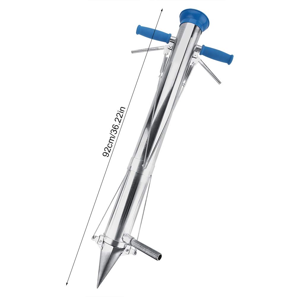 Durable Double-Handle Seedling Transplanter Tool - Manual Hand-Held Seed Planter for Vegetables & Fruits - Perfect for Greenhouse, Garden & Farm Planting