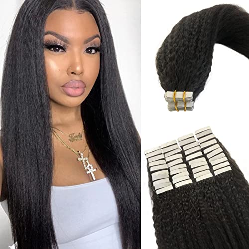 Kinky Straight #NA Natural Black 100g 40pcs