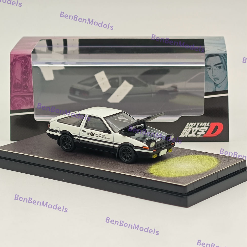 1/64 Scale Toyota Sprinter Trueno AE86 Final Version Initial D Model Car - HJ641052DE by Hobby Japan - Perfect for Anime Fans, Car Collectors & Display Shelf Decoration