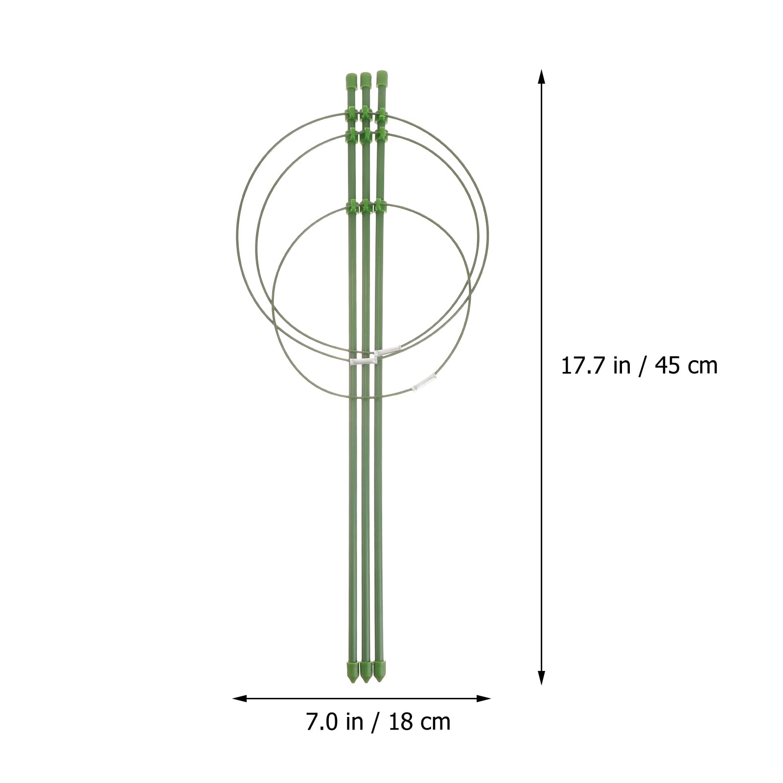 2 Pack Tomato Plant Cages - Heavy Duty Garden Stake Supports for Tomatoes, Climbing Plants, Flowers & Small Plants | Sturdy Trellis Rings for Outdoor Gardening & Backyard Planting