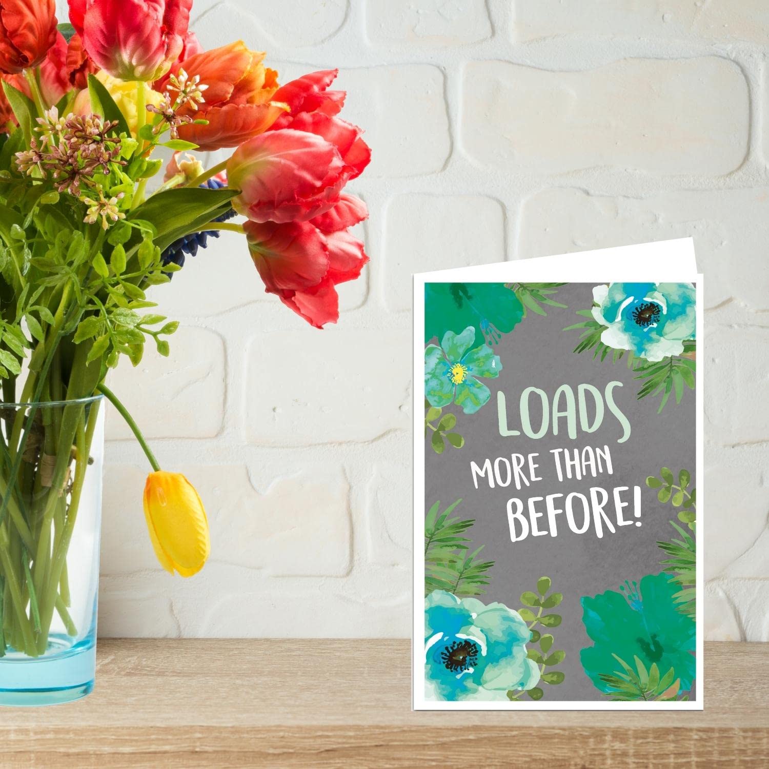 Emotional Rescue Thank You Card - Single Greeting Card with 'Thanks A Bunch' Design | Perfect for Appreciation Gifts, Teacher Thank Yous & Special Occasions