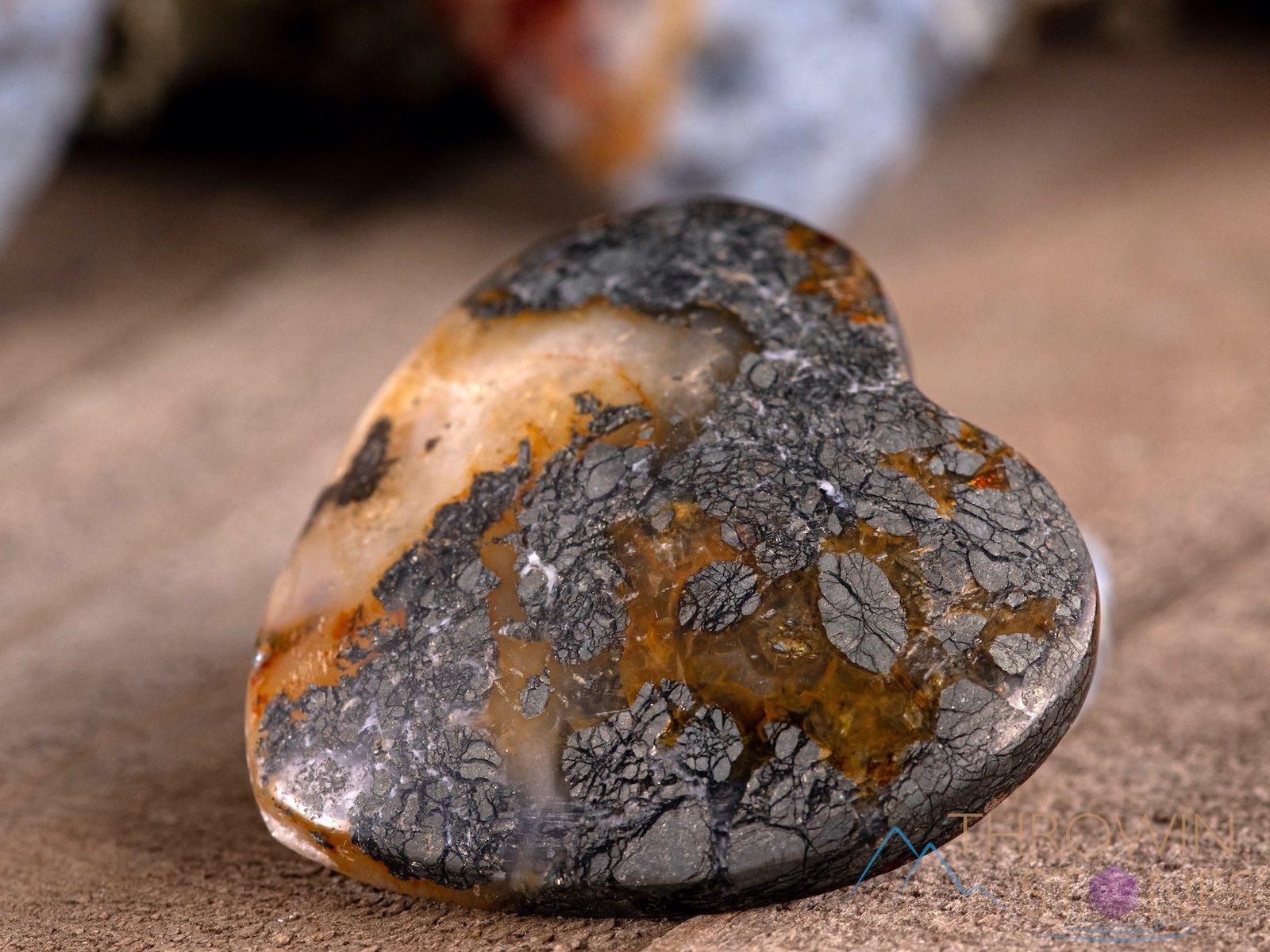 Natural Marcasite in Agate Crystal Heart Cabochon - Jewelry Making Supplies, DIY Pendant, Self Care Gifts, Home Decor - Perfect for Necklaces, Bracelets & Spiritual Healing (E1671)
