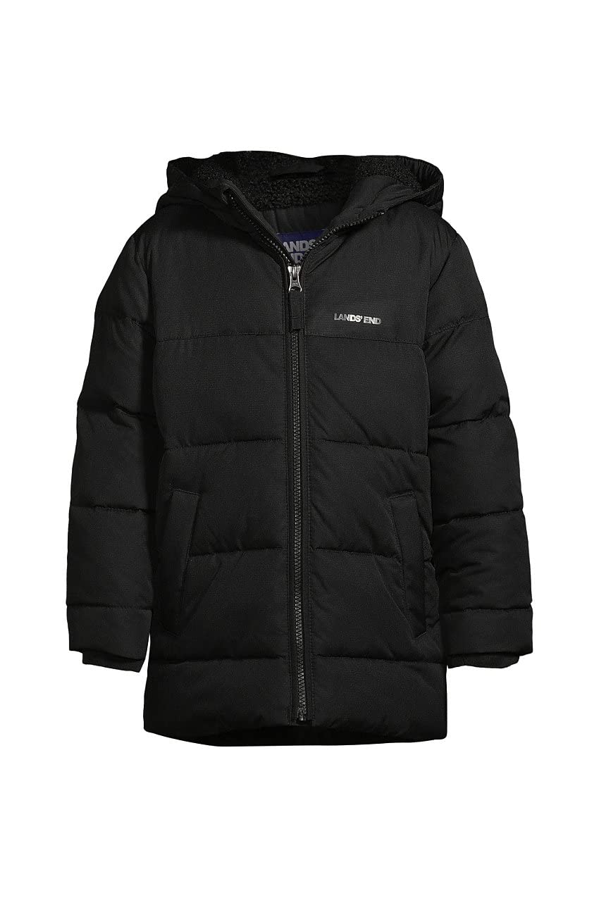 Lands' End Boys ThermoPlume Fleece Lined Parka Jacket - Waterproof Winter Coat for Kids - Perfect for Snow Play, School & Outdoor Adventures
