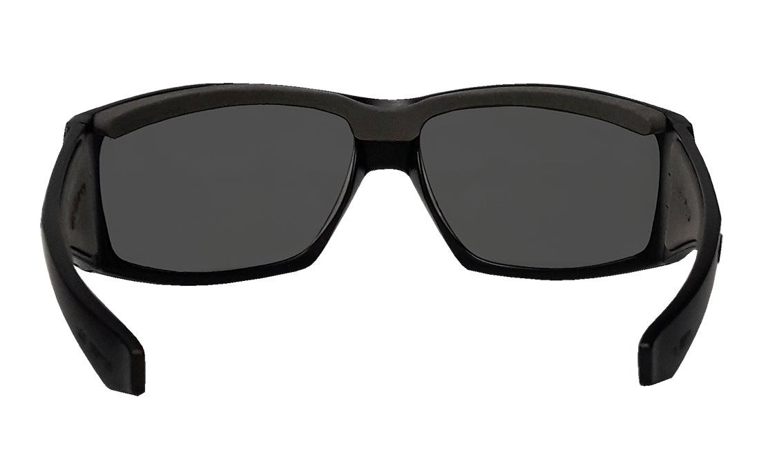 AHI Safety Sunglasses with Smoke Lens - ANSI Z87.1 Certified for Eye Protection - Ideal for Construction, Woodworking & Outdoor Activities