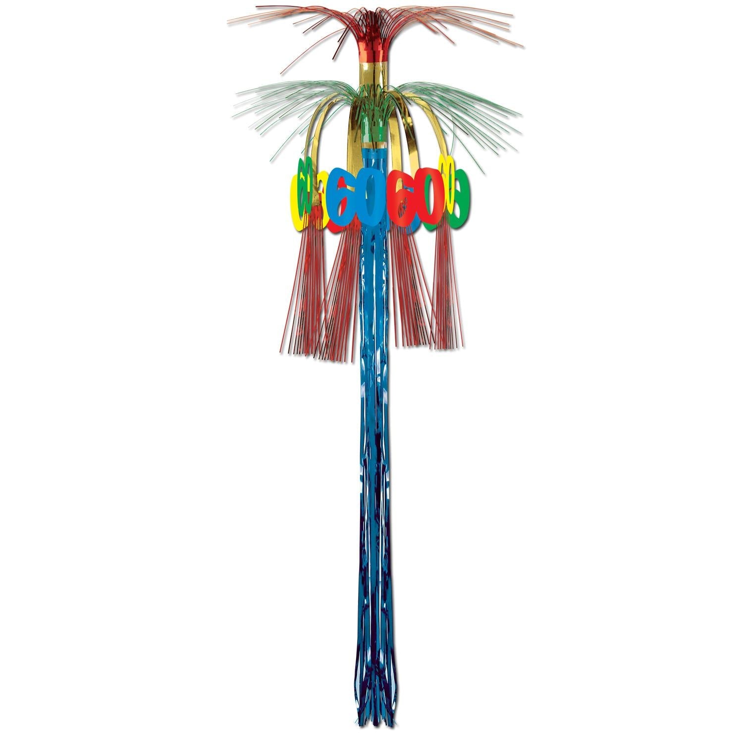 12 Pack Beistle 60th Birthday Party Decorations - Hanging Column Cascades for Milestone Celebrations, Anniversaries & Retirement Parties - Perfect for Balloons, Streamers & Photo Backdrops