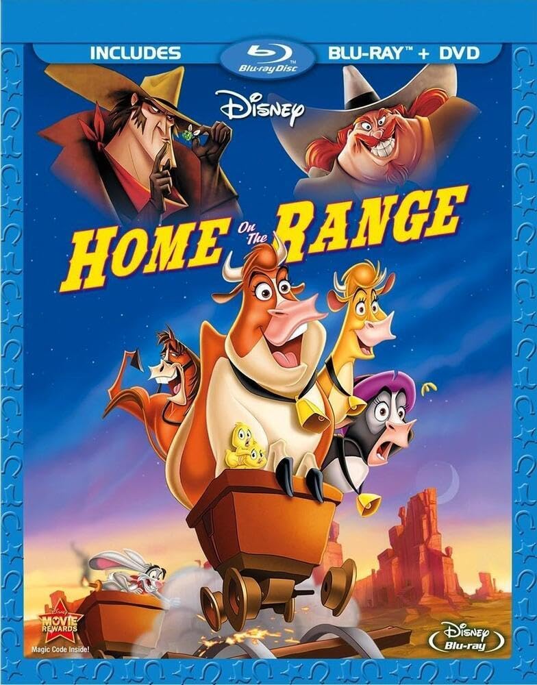 Home On The Range Blu-ray (BD) - Classic Animated Movie for Family Movie Night & Disney Collection