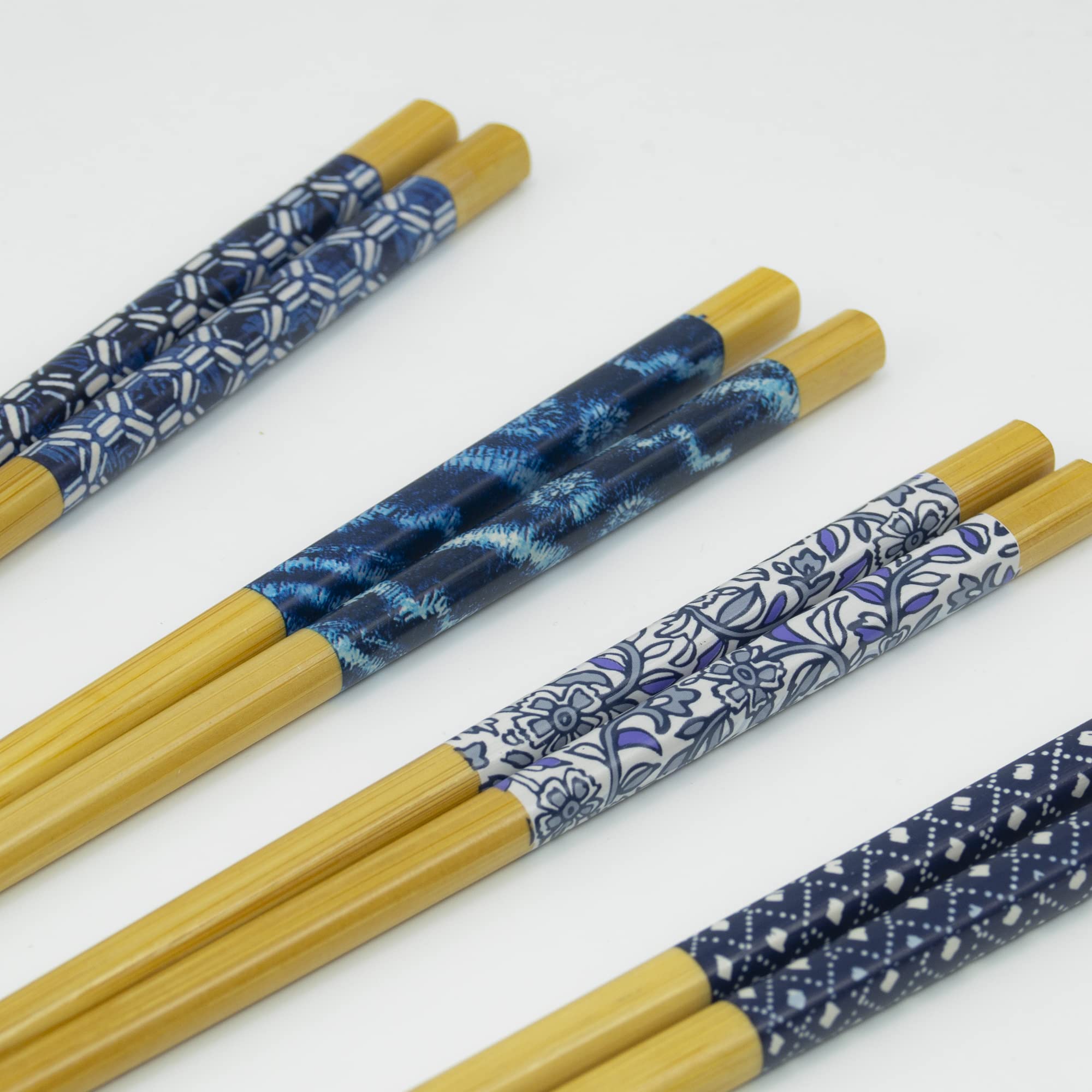 13-Piece Colorful Bamboo Chopsticks Set with Sauce Dishes - Perfect for Asian Cuisine, Sushi Nights & Home Dining