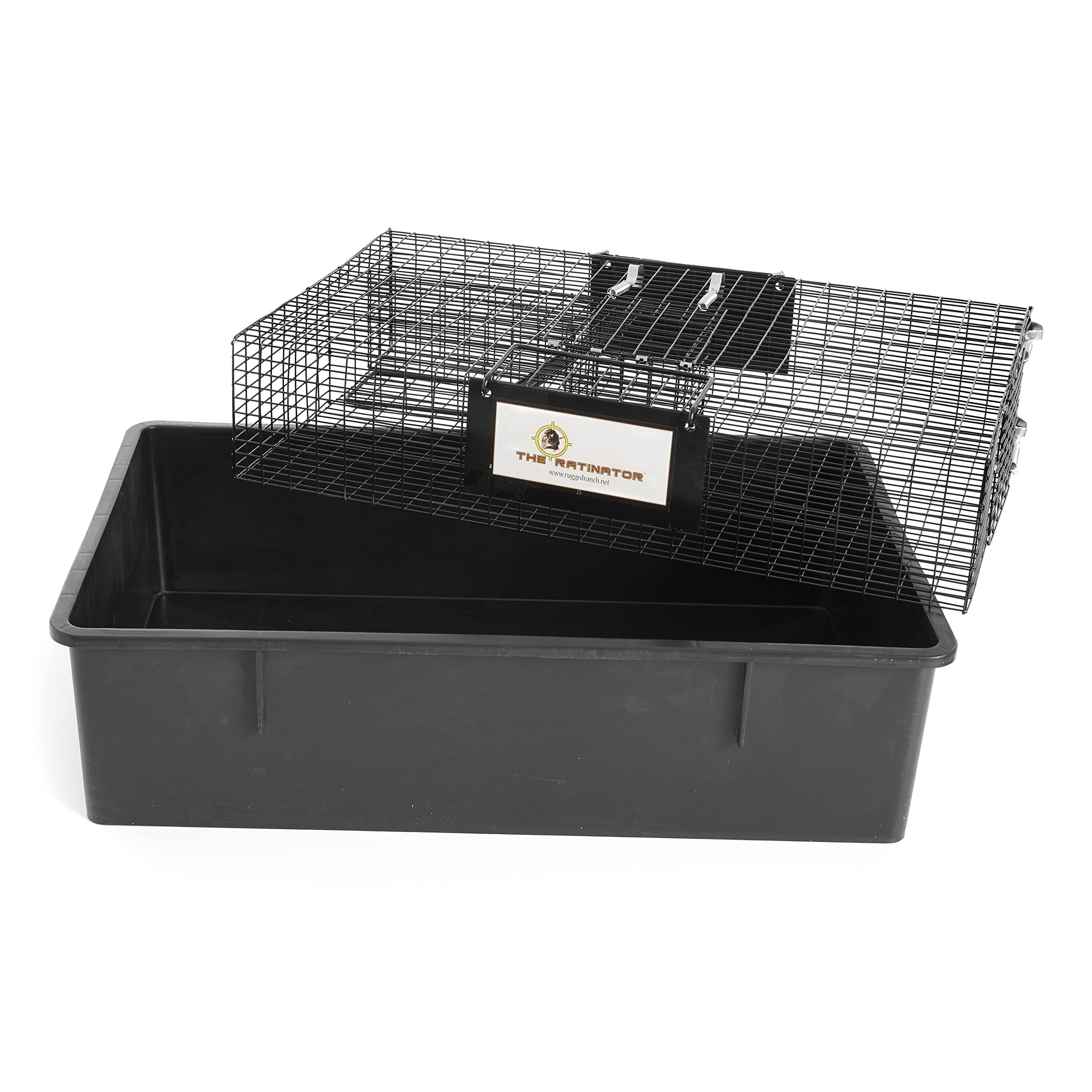 Rugged Ranch 4-Pack Humane Rat Traps - Live Mouse Catch & Release Cage for Large Rodents - Ratinator Reusable Rodent Trap - Perfect for Home, Garage & Farm Pest Control