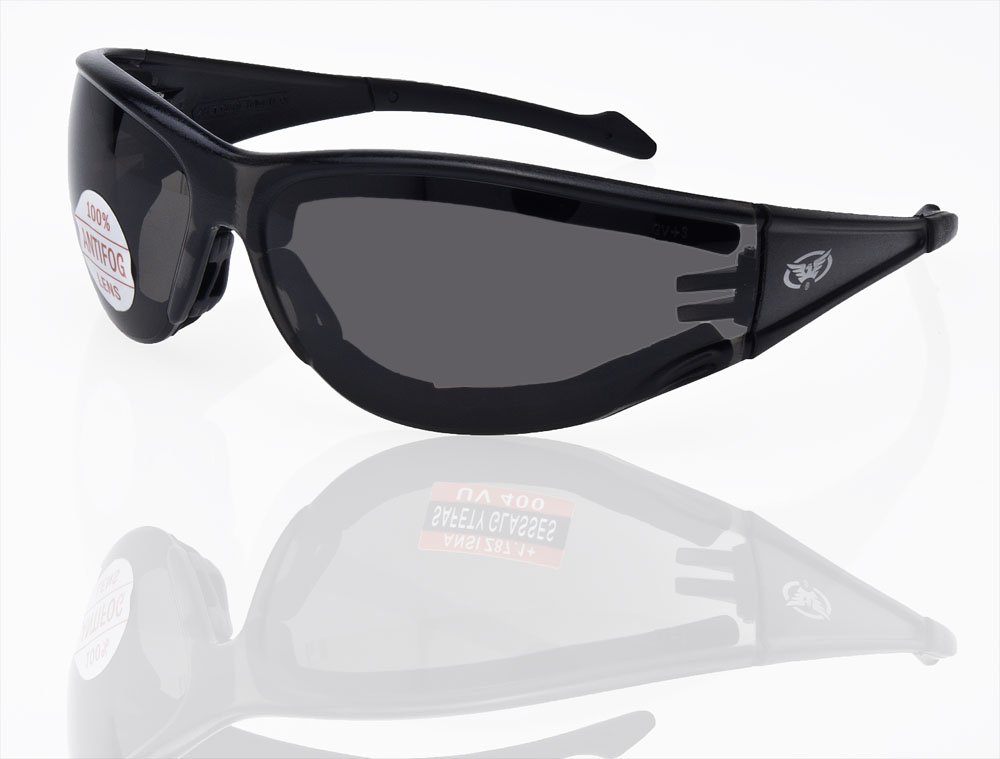 Global Vision Eyewear Cruising Safety Glasses with Clear Lenses - ANSI Certified Protective Eyewear for Cycling, Motorcycling & Outdoor Sports