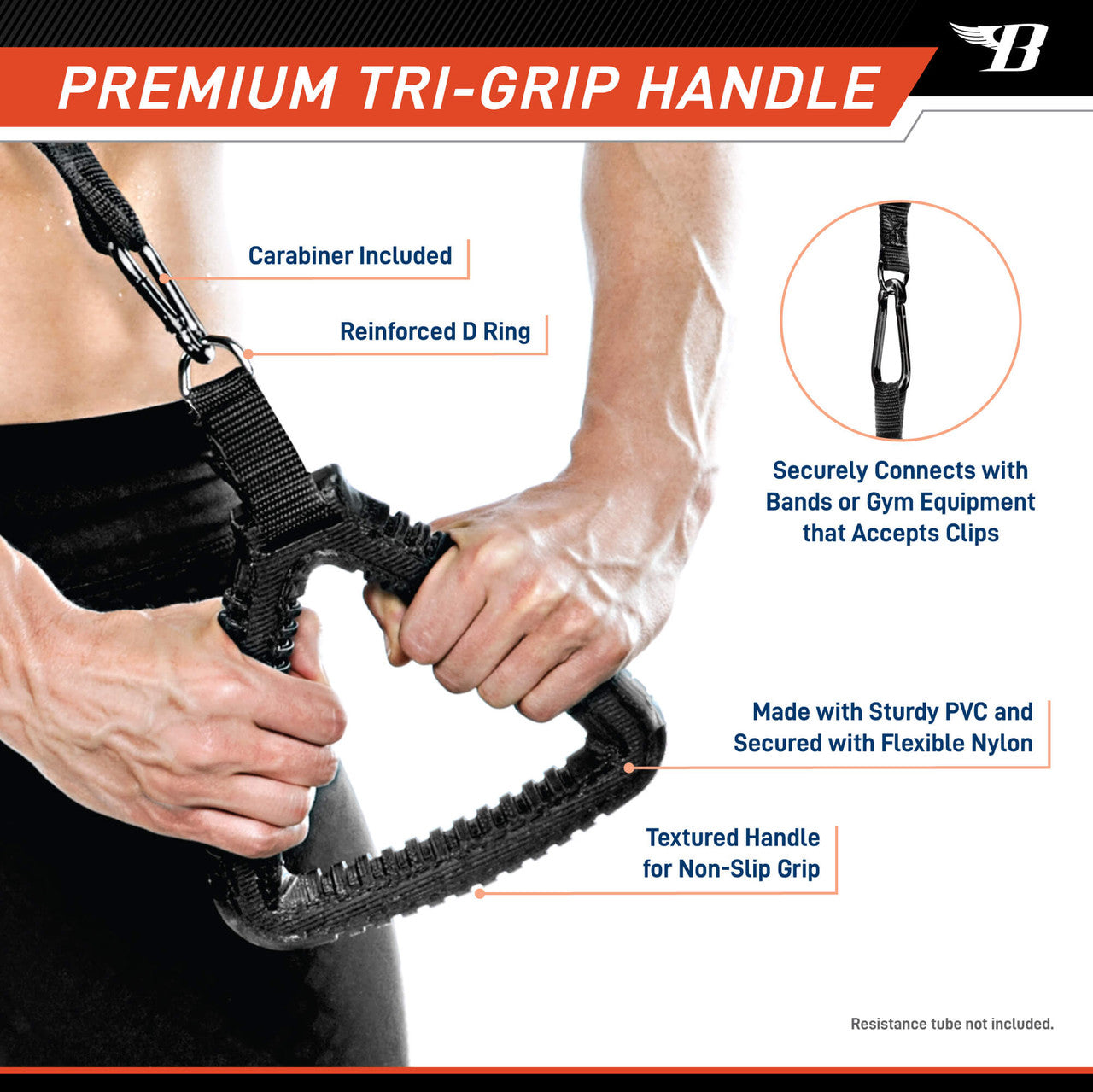 Tri Grip Handle | Ergonomic Bionic Body Grip for Enhanced Comfort & Control - Perfect for Weightlifting, CrossFit & Strength Training
