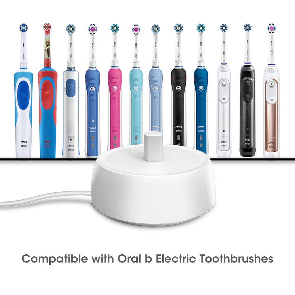 Oral-B Electric Toothbrush Charger with USB Cable - Fast Charging Replacement for Oral-B Series (Braun, Pro 1000, 2000, 3000) - Perfect for Travel, Home & Office Use