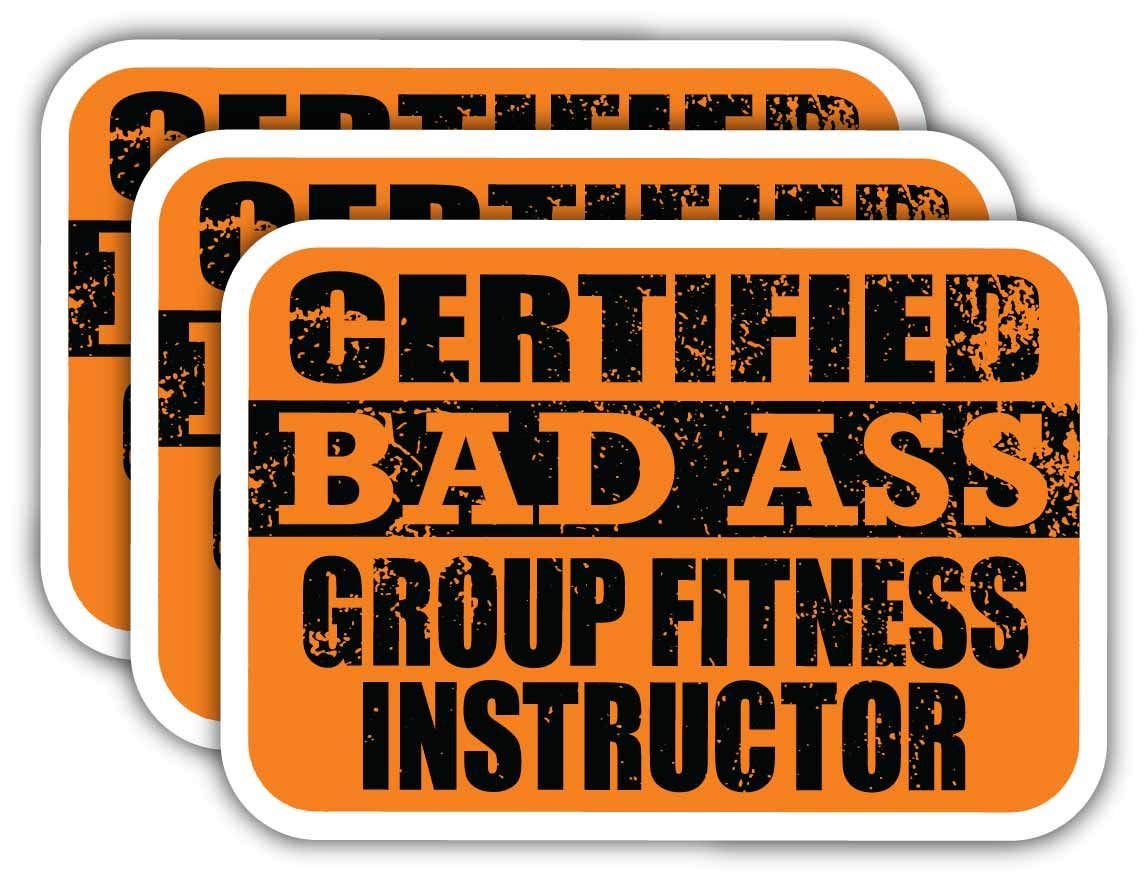 Certified Fitness Instructor Stickers - Funny Job Gift for Laptops & Cars