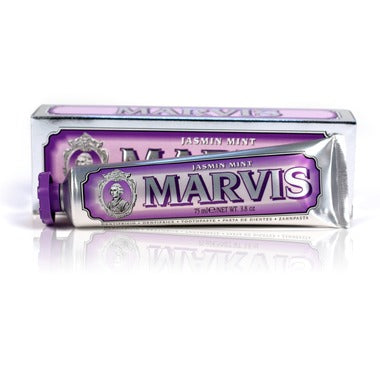 Marvis Jasmine Mint Toothpaste - Refreshing Natural Fluoride-Free Toothpaste for Sensitive Teeth & Fresh Breath - Perfect for Daily Oral Care & Travel