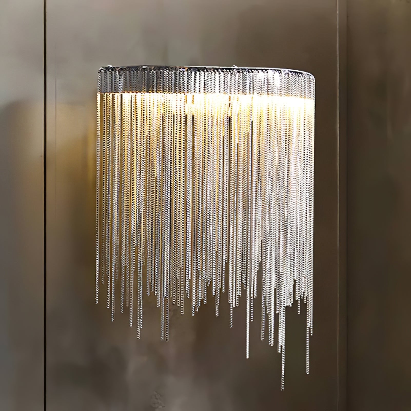 Tassel Wall Lamp with Chain - Elegant Boho Decor for Bedroom, Living Room & Nursery Lighting