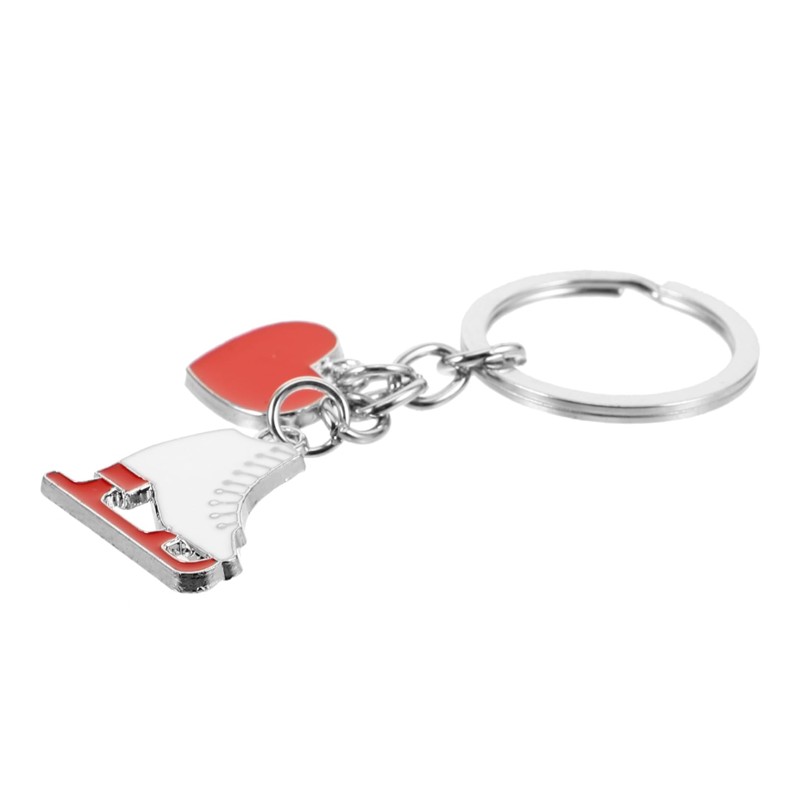 GAROZATION Metal Ice Skates Keychain - Stylish Backpack Decor, Durable Hanging Keychains for Women, Perfect for Winter Sports Enthusiasts and Gift Giving