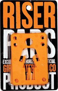1/8 Inch Orange Skateboard Risers for Girls - Shock Absorbing & Durable (2-Pack) - Perfect for Smooth Rides & Enhanced Board Protection