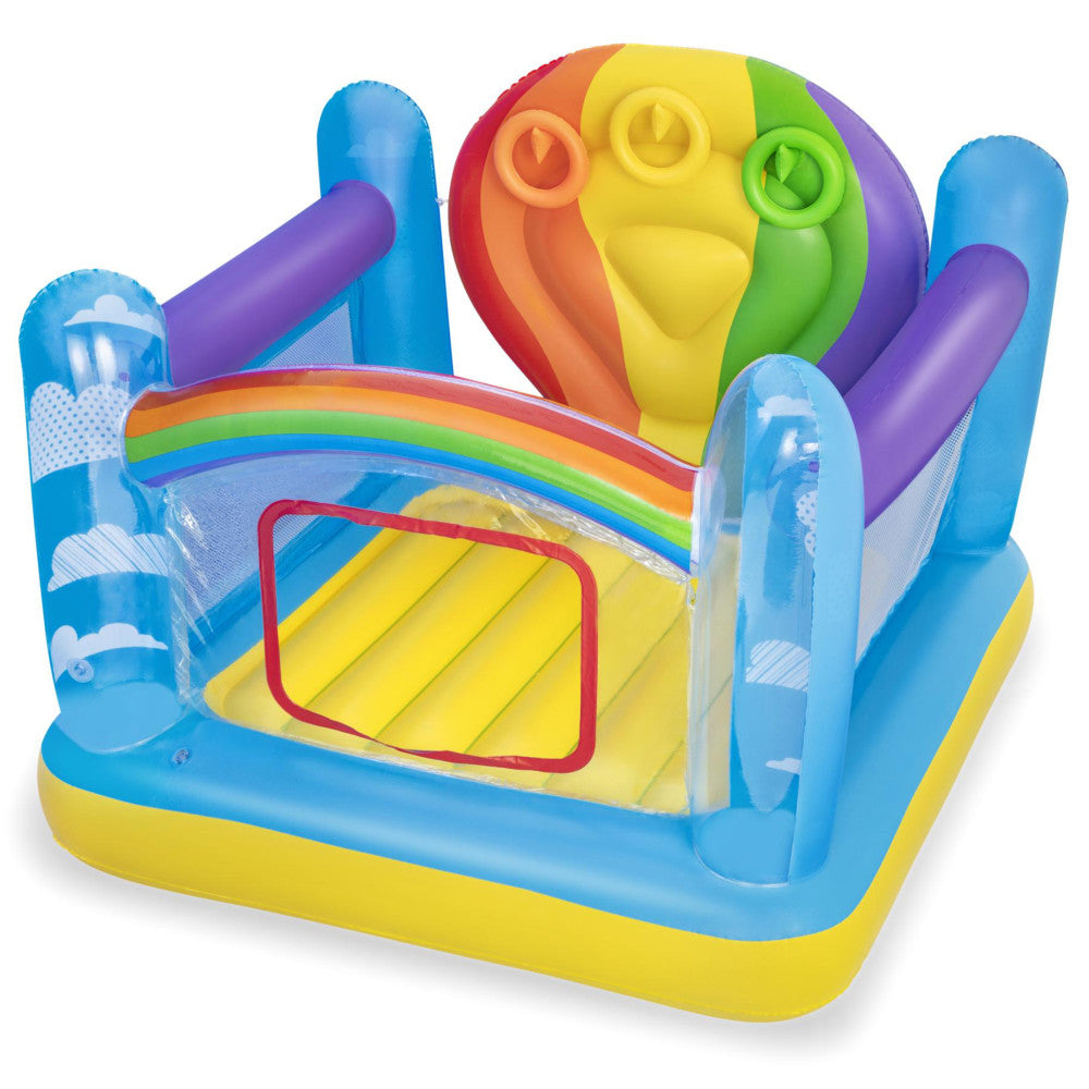 Bestway Jumpin' Balloon Bouncer with Ring Toss Game - Inflatable Water Park Toy for Kids Outdoor Birthday Party & Backyard Fun