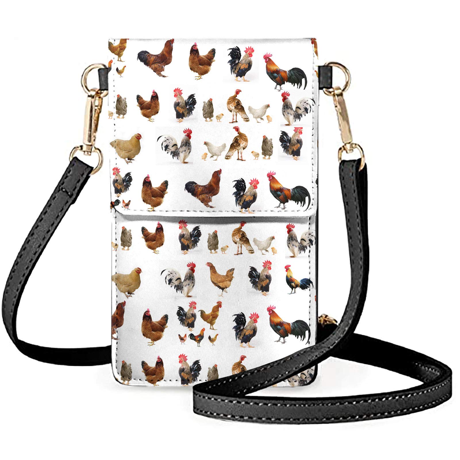 Upetstory Leather Crossbody Phone Purse - Touch Screen Compatible Phone Bag for Women & Men - Perfect for Travel, Shopping, and Everyday Use