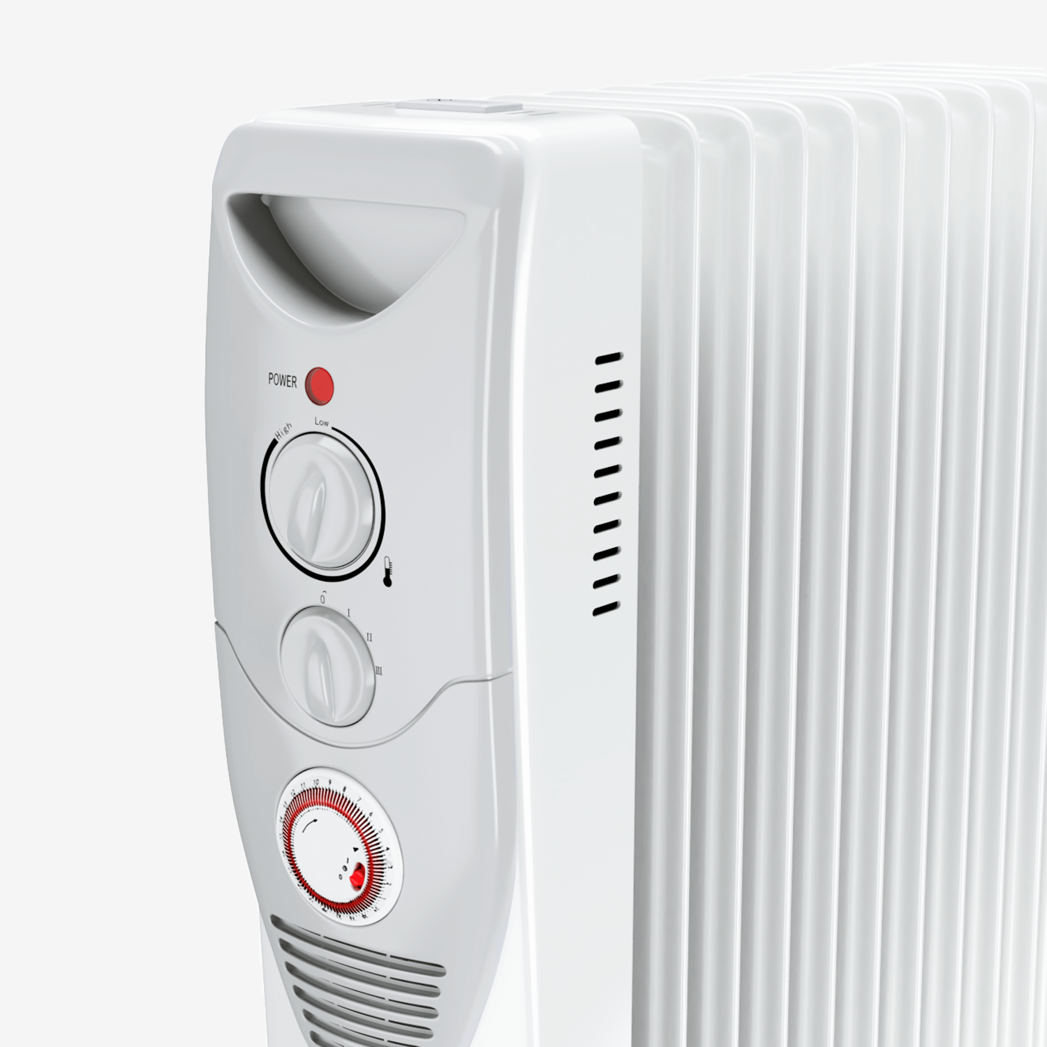 2500W Oil Filled Radiator Heater - 11 Fin Portable Space Heater for Home, Office & Bedroom - Energy Efficient Quiet Heating Solution for Winter