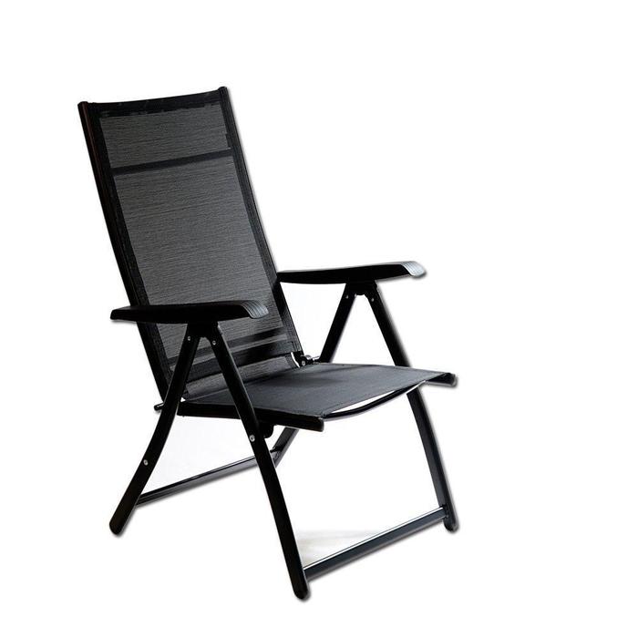 Heavy Duty Adjustable Reclining Folding Chair - Steel Frame Outdoor Indoor Camping Chair for Garden, Pool, Deck, Backyard (Set of 12) - Perfect for Relaxing, Sunbathing, and Outdoor Gatherings