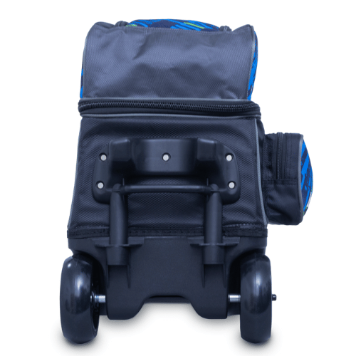 Brunswick Punisher Double Roller Bowling Bag - Blue/Green | Durable & Spacious for League Play & Tournaments | Perfect for Pro & Casual Bowlers