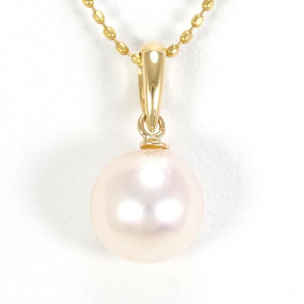 18K Yellow Gold Pearl Necklace for Women - Elegant Cultured Pearl Jewelry Gift for Brides, Anniversary & Special Occasions