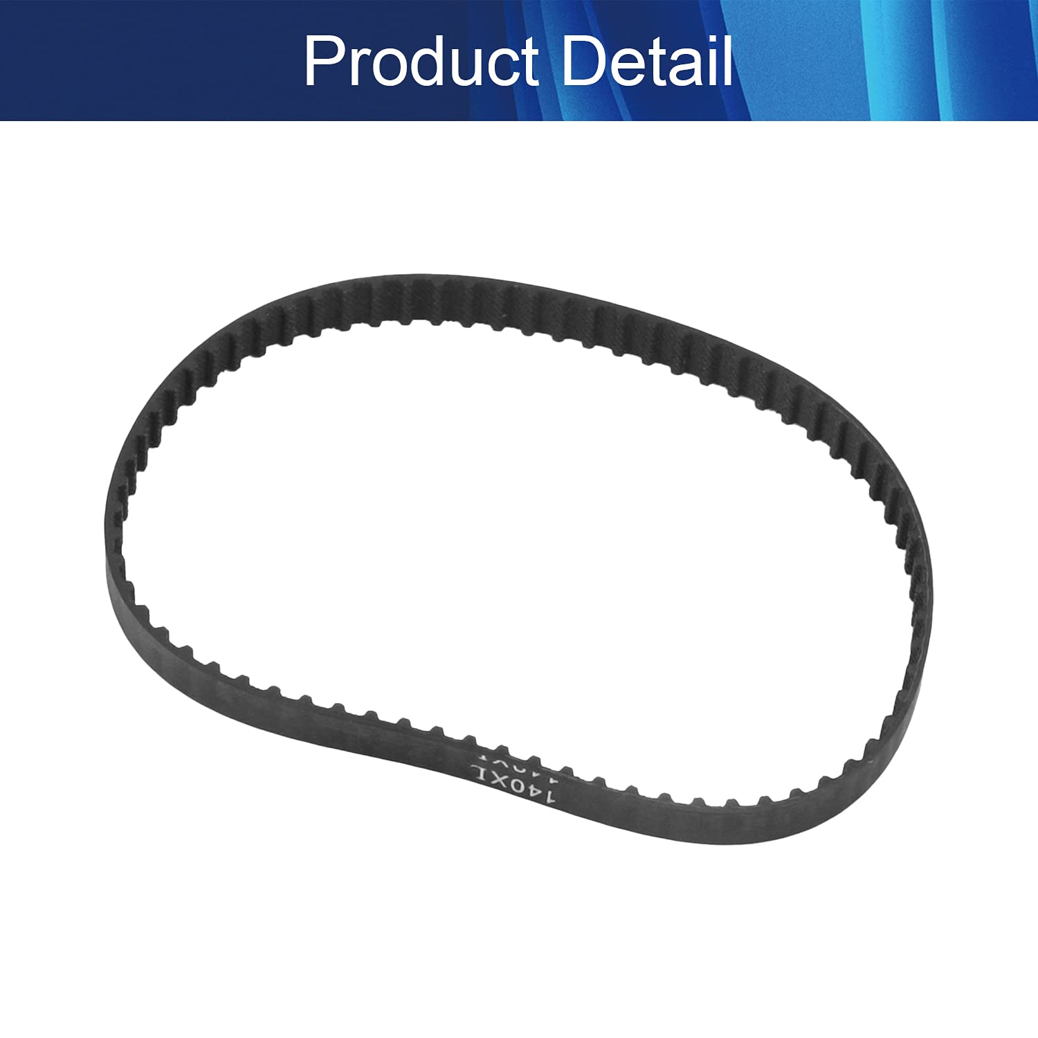 Jutagoss 140XL Timing Belt - 355.6mm Perimeter, 10mm Width, 5.08mm Pitch, 70 Teeth - Cogged Toothed Rubber Belt for Industrial Machinery, 3D Printers & CNC Machines