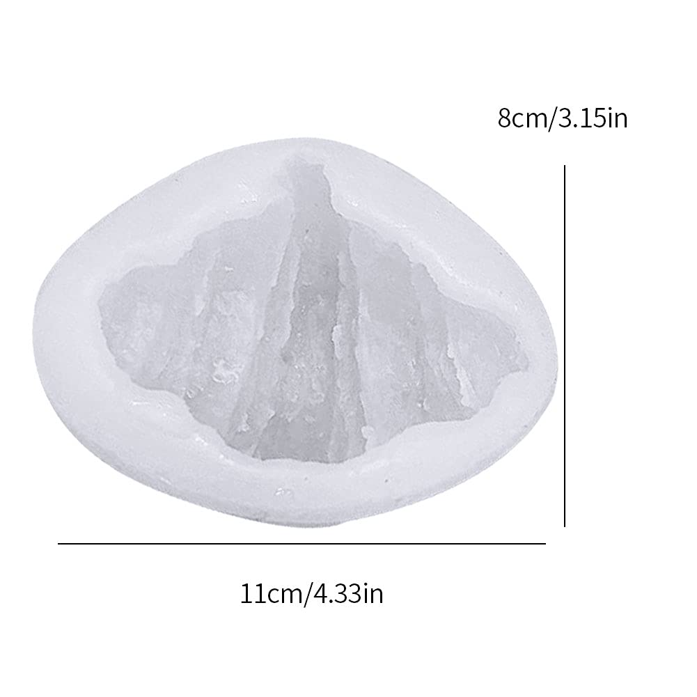 3D Croissant Silicone Mold for Candle & Soap Making - DIY Wax Bread Candle Molds, Realistic Pastry Shaped Baking Supplies for Home Decor, Wedding Favors, and Craft Projects
