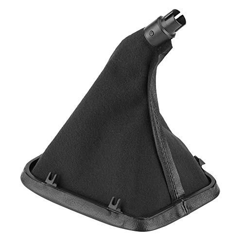 EVGATSAUTO Left Hand Drive Gear Shift Gaiter Boot - Genuine Artificial Leather Shift Knob Cover for BMW E30 E34 E36 Z3 - Perfect for Car Interior Upgrade & DIY Installation