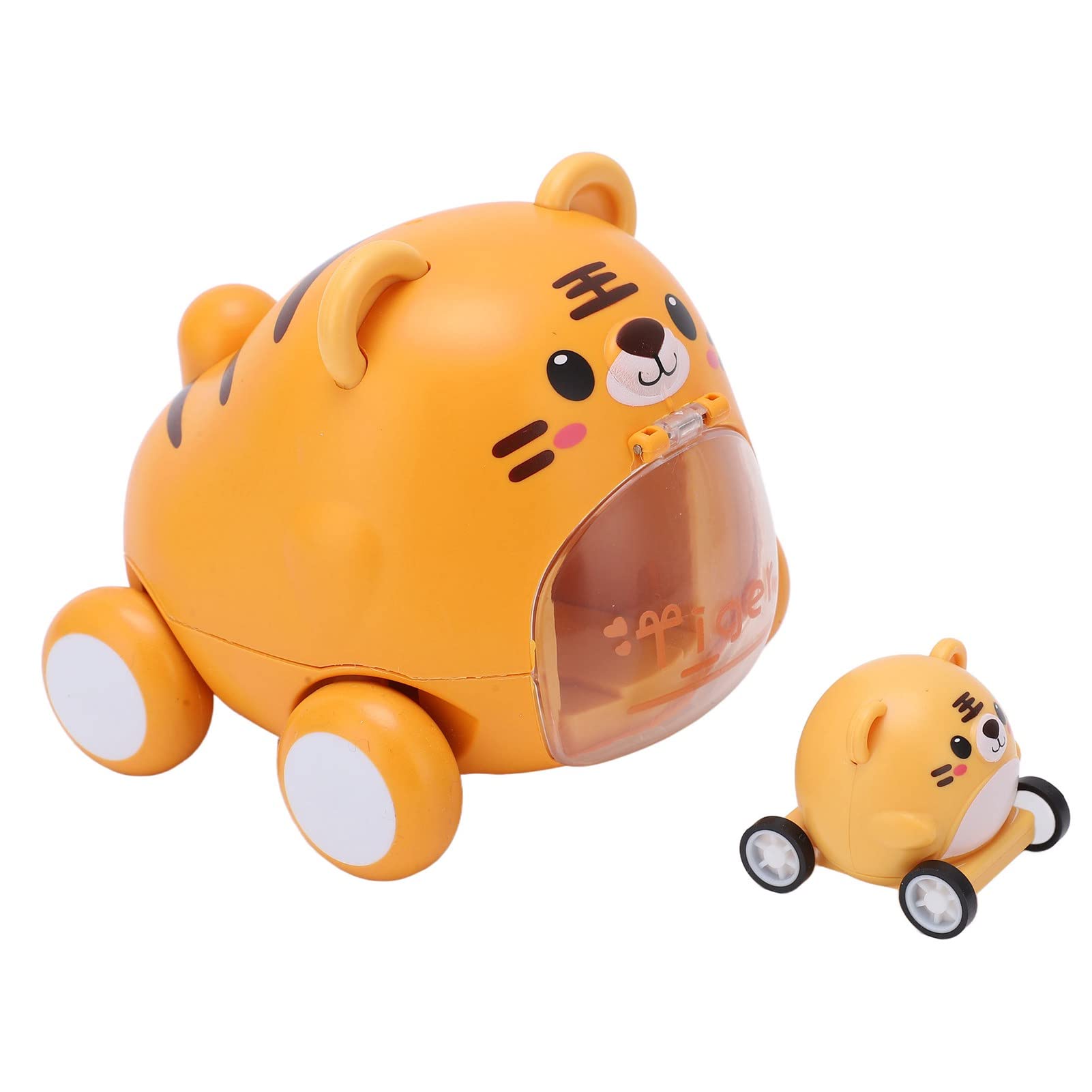 Qinlorgo Inertial Toy Car - Comfortable Touch Kids Ride-On Vehicle with LED Lights | Perfect for Indoor Play, Birthday Gifts & Toddler Learning Toys