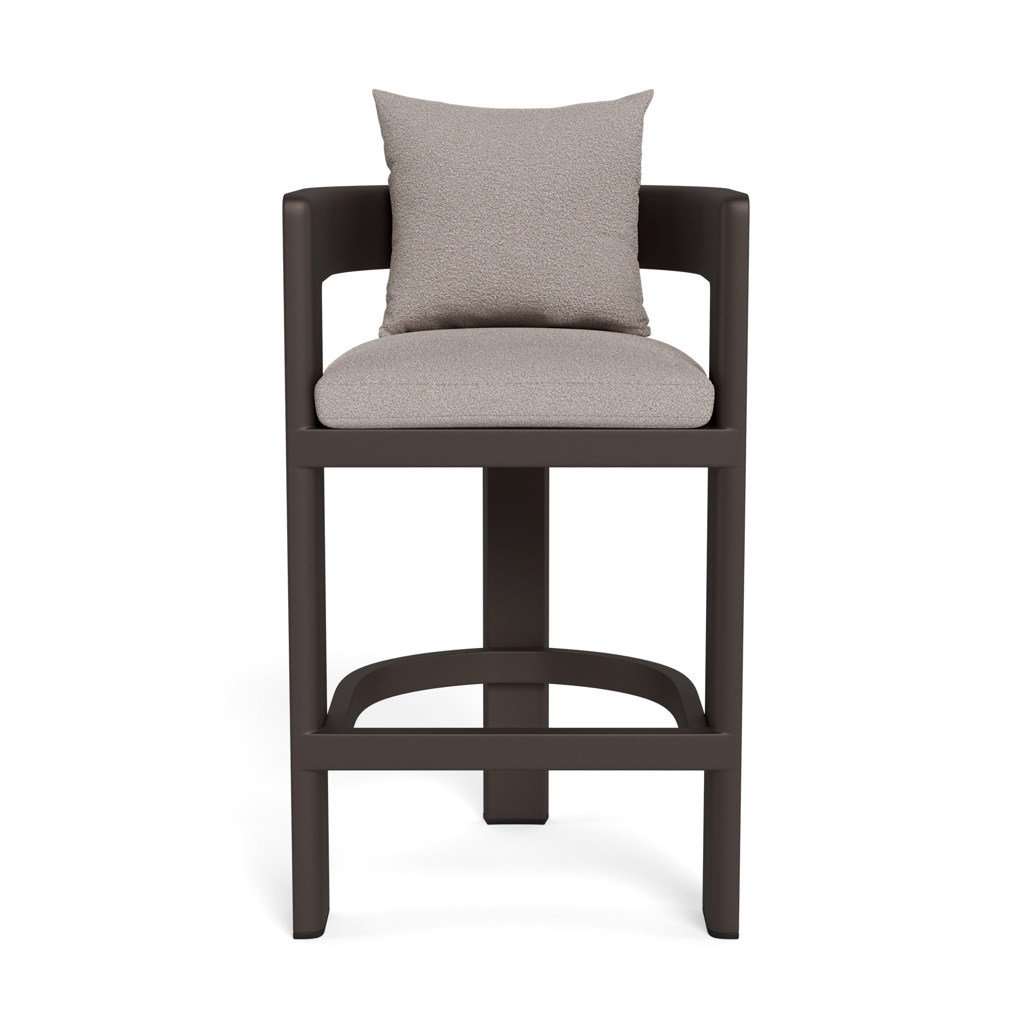 Victoria Aluminum Bar Stool - Adjustable Height Modern Kitchen Counter Stool with Backrest - Perfect for Home Bar, Kitchen Island & Outdoor Patio