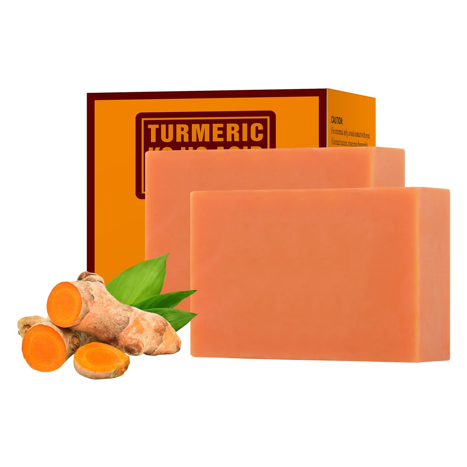 Turmeric Kojic Acid Soap Bar 200g/7oz - Natural Skin Brightening Soap for Face & Body, Acne Treatment, Dark Spot Remover, Even Skin Tone - Perfect for Daily Cleansing, Blemish Control & Easter Gifts