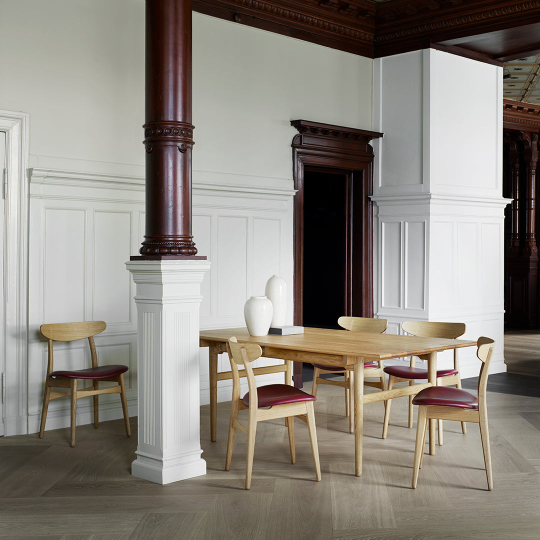 Carl Hansen & Son CH30P Wegner Chair - Mid-Century Modern Dining Chair with Oak Frame & Paper Cord Seat - Perfect for Dining Rooms, Kitchens & Home Offices