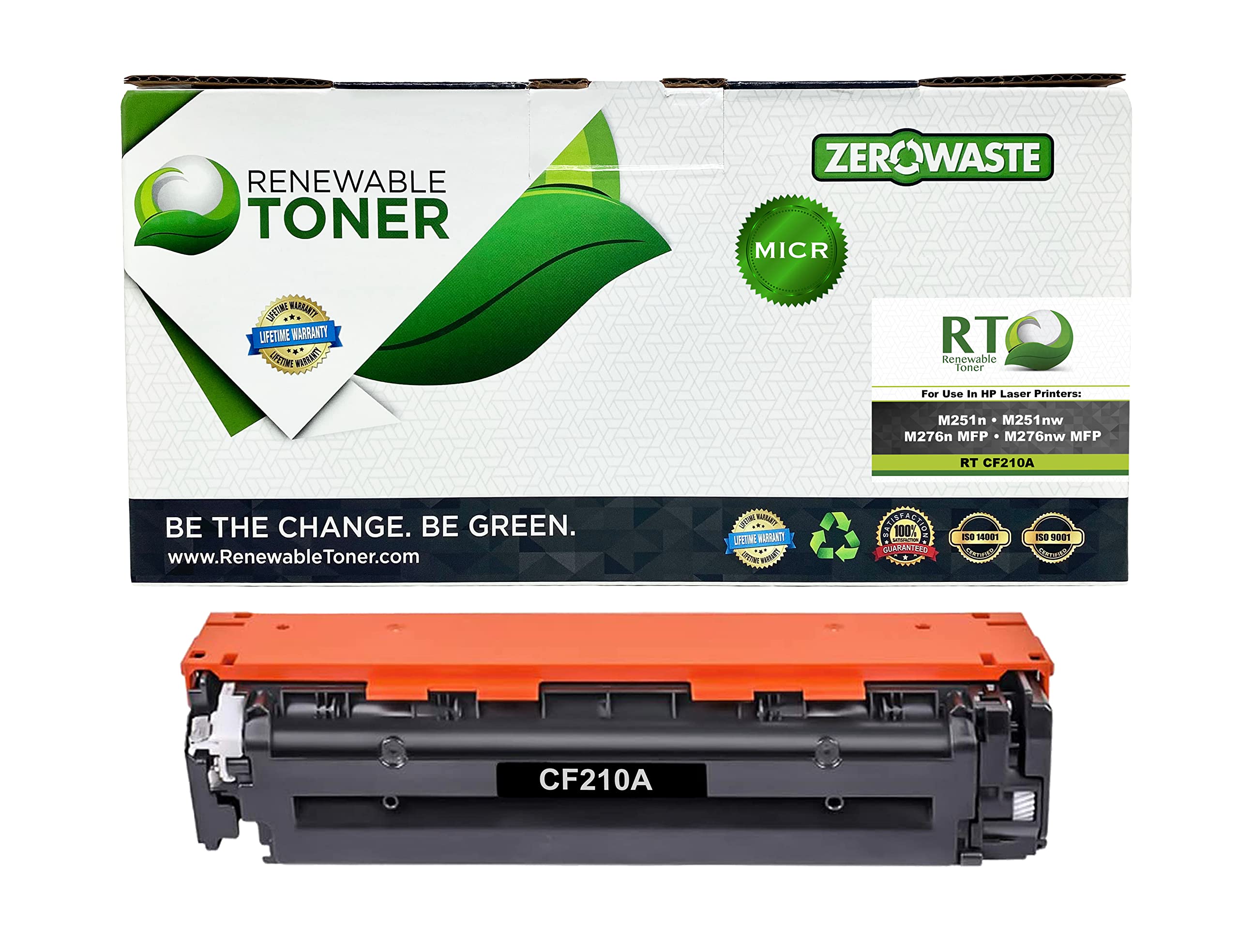 High-Quality Compatible MICR Toner Cartridge Replacement for HP 131A CF210A - Works with HP Color Laser Printers M251n M251nw M276n M276nw (Black) | Reliable & Eco-Friendly Printing for Banking Checks, Financial Documents & Secure Office Use