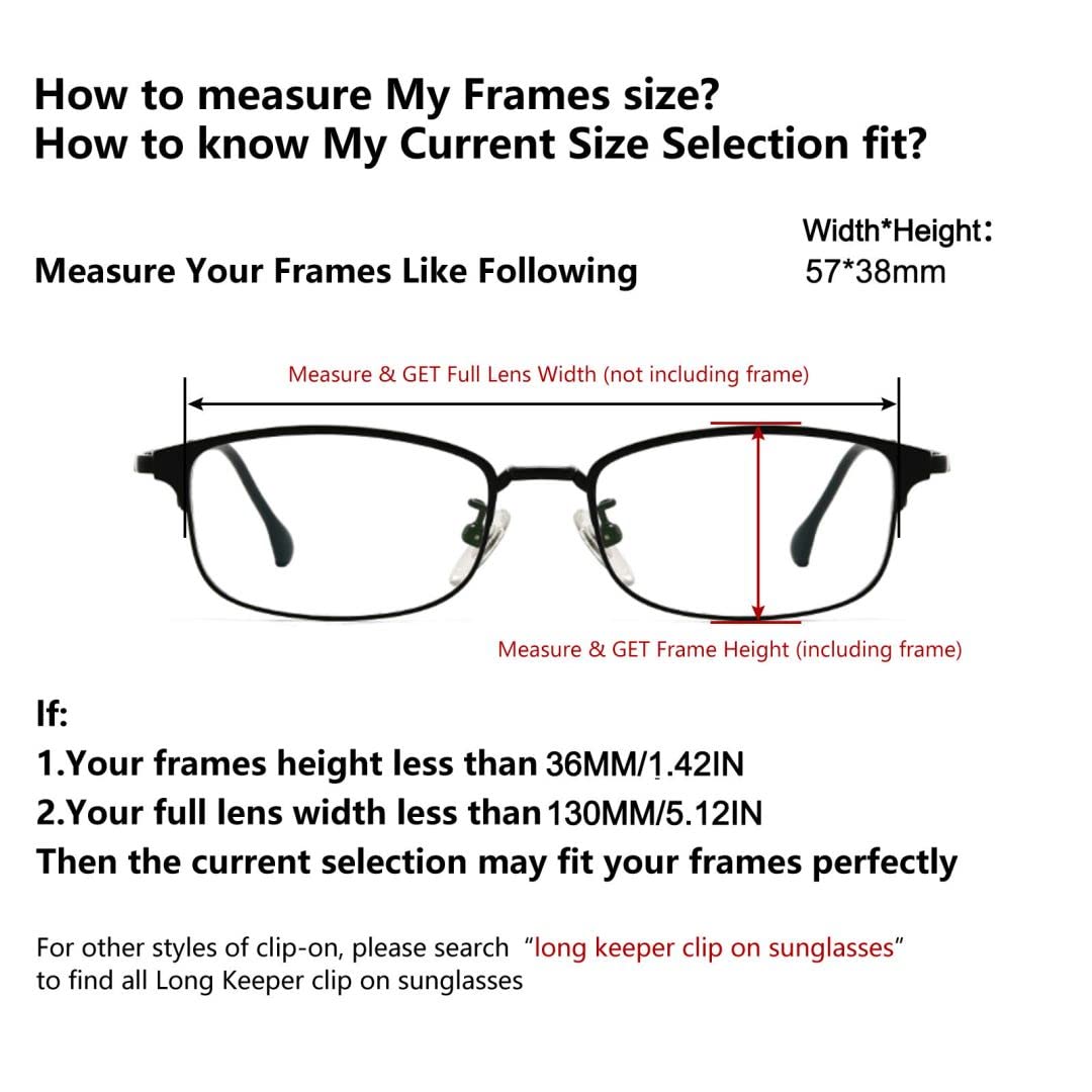 Polarized Clip-On Rimless Sunglasses for Women & Men - Square Non-Flip Up Design - Ideal for Fishing, Driving & Outdoor Activities