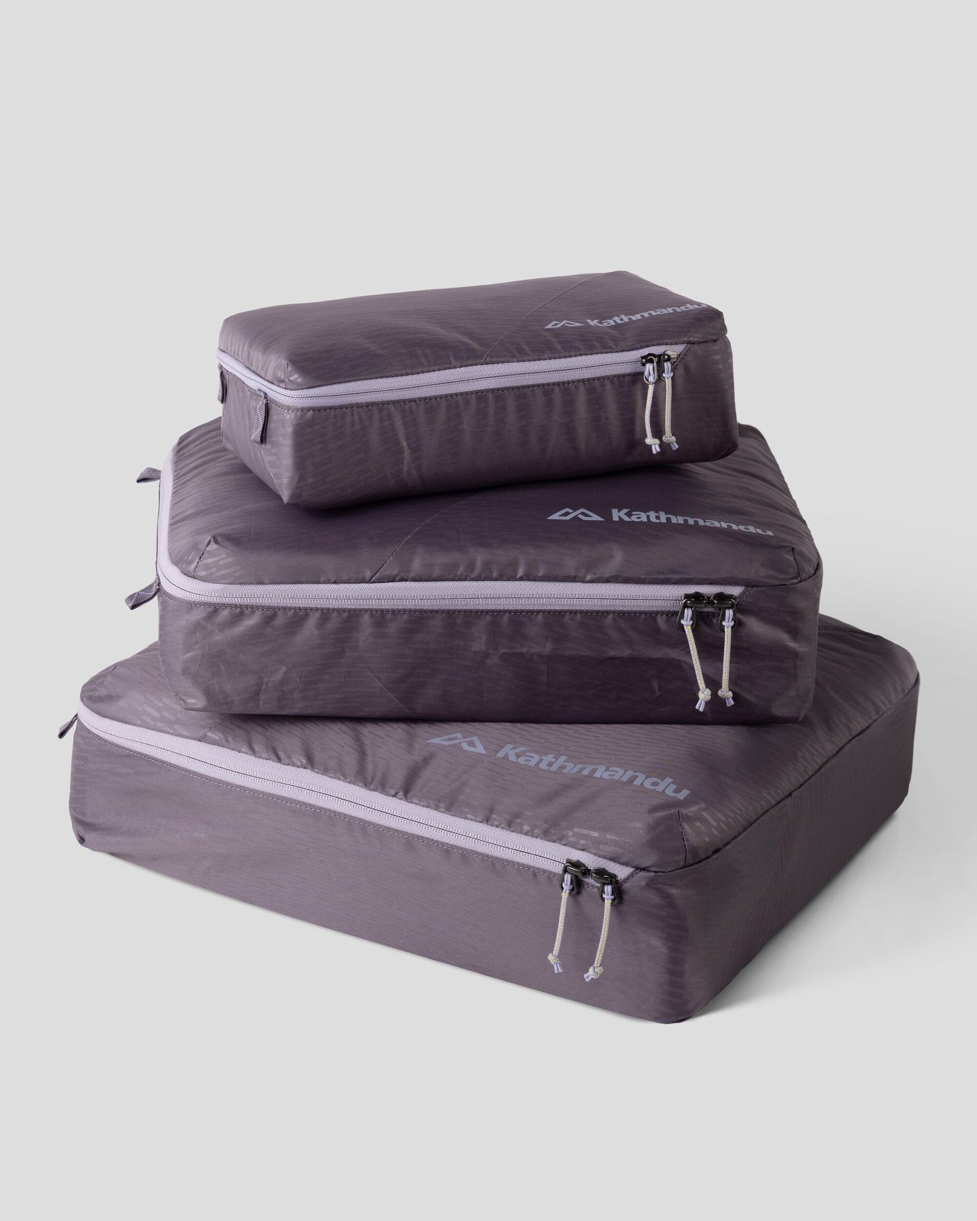 3-Piece Lightweight Packing Cube Set with Quartz Line Print - Perfect for Travel, Organizing Luggage & Suitcases