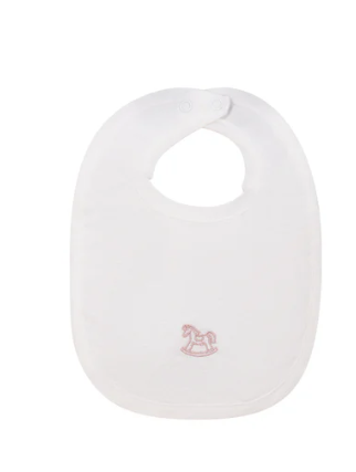 BUBANI Embroidered Bouquet Bib - Adjustable & Stylish Baby Bib for Girls & Boys - Perfect for Feeding, Drooling & Special Occasions