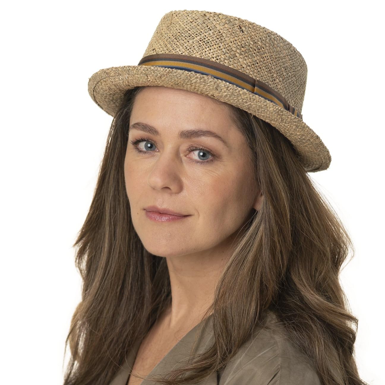 Lierys Montappo Pork Pie Straw Hat for Women & Men - Handmade in Italy - Perfect for Summer Outfits, Beach Vacations, and Outdoor Events