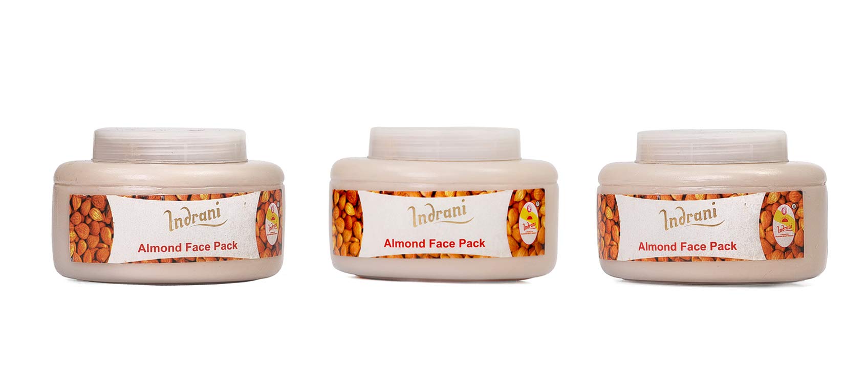 Indrani Almond Face Pack 250g - Natural Skin Brightening & Exfoliating Facial Scrub for Glowing Skin | Perfect for Daily Skincare Routine & Spa Treatments