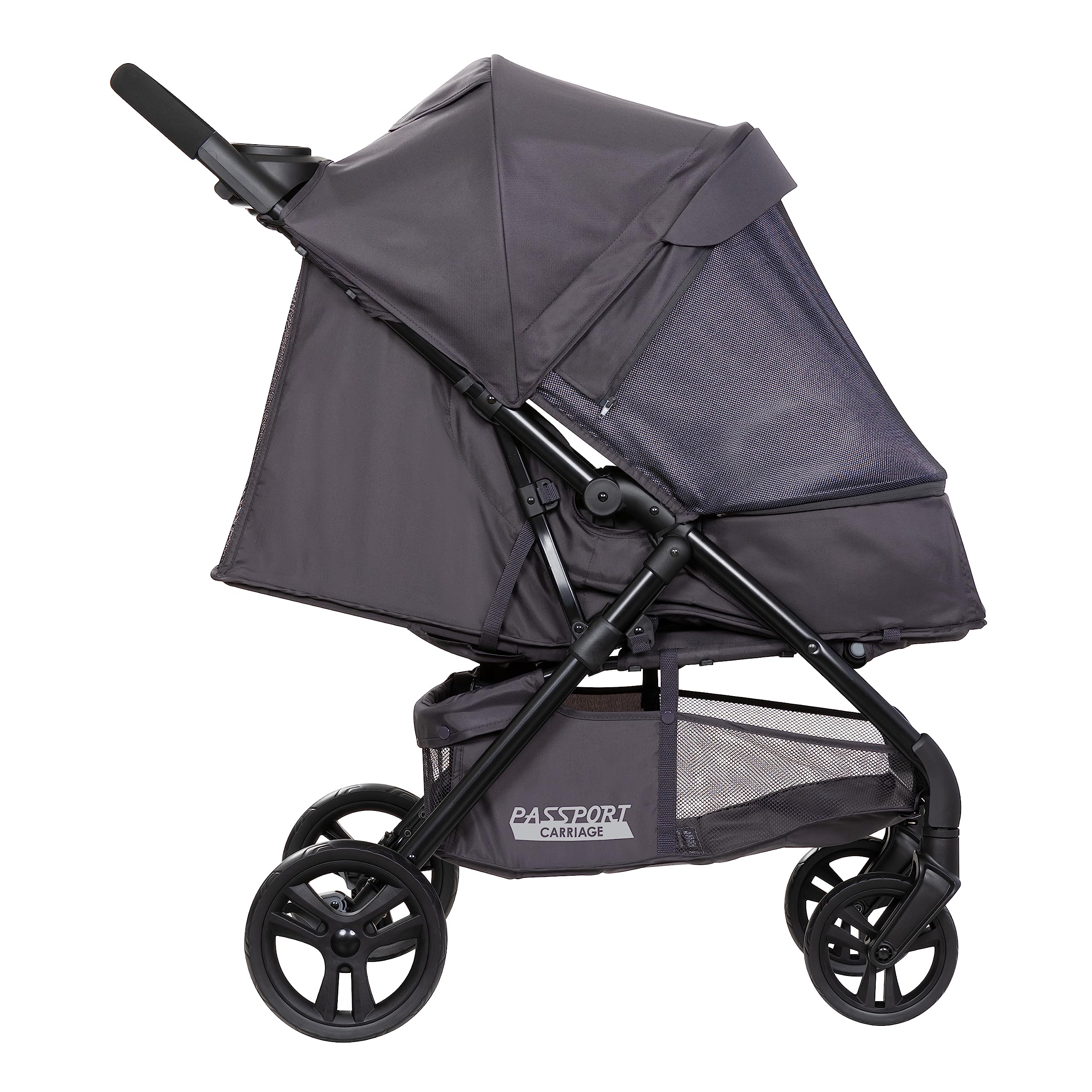 Baby Trend Passport® Stroller Travel System with EZ-Lift™ Infant Car Seat - Lightweight & Compact for Airplane Travel, Perfect for Newborns to Toddlers, Dash Black | Ideal for Family Outings, Shopping & Vacations