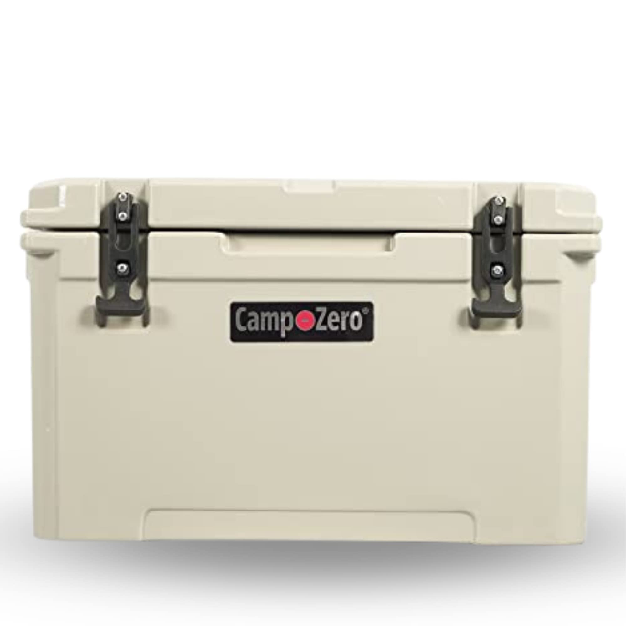 CAMP-ZERO 40L-42 Quart Heavy Duty Hard Cooler Ice Chest for Camping, Beach, Picnics, Boating & Outdoor Adventures - Leakproof Design with 4 Built-in Cup Holders & Ergonomic Handles - Keep Drinks Cold for Days, Ideal for Tailgating, Fishing Trips & RV Travel