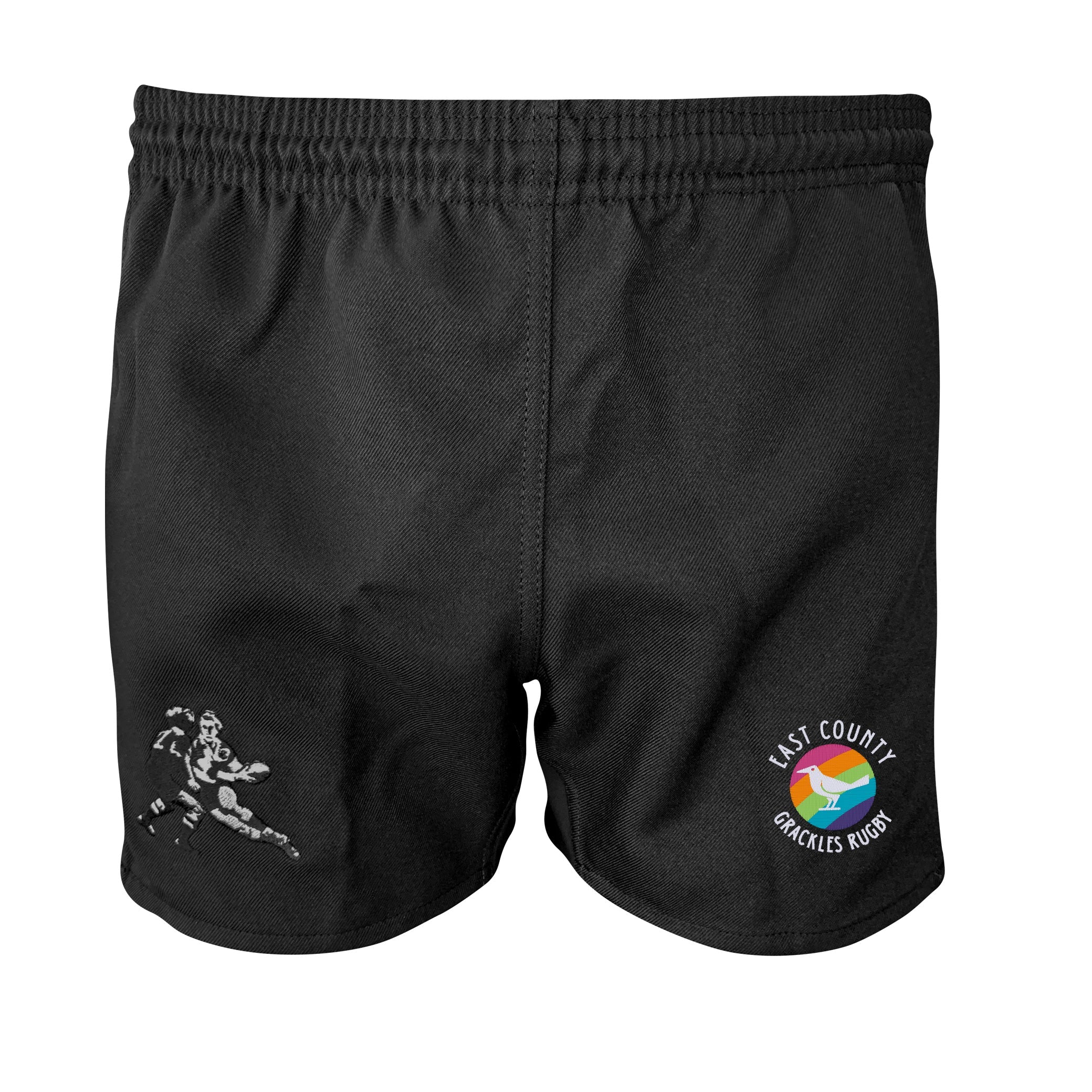 East Co. Grackles RI Pro Power Shorts - High-Performance Athletic Shorts for Men, Breathable & Quick-Dry Workout Shorts with Pockets - Perfect for Running, Gym Training & Outdoor Sports