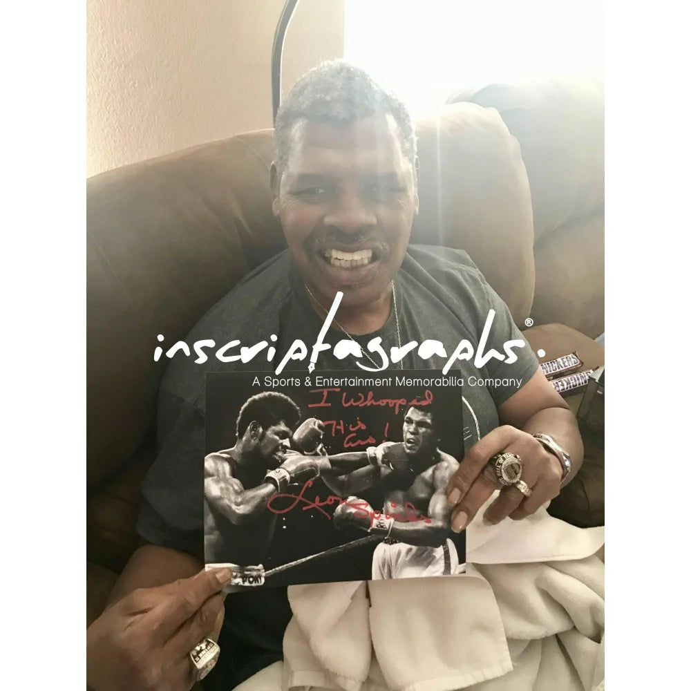 Leon Spinks Signed 8x10 Photo - Authentic Autograph Inscribed 