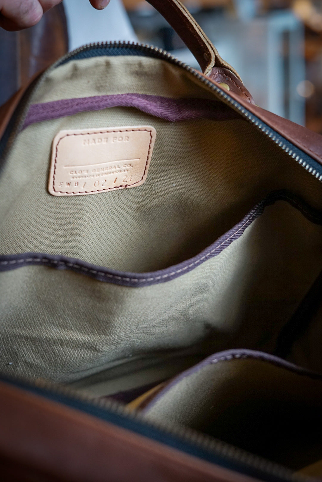 Premium Leather Work Bag for Professionals - Dark Amber Harness - Stylish & Durable Laptop Briefcase for Office, Business Travel & Commuting