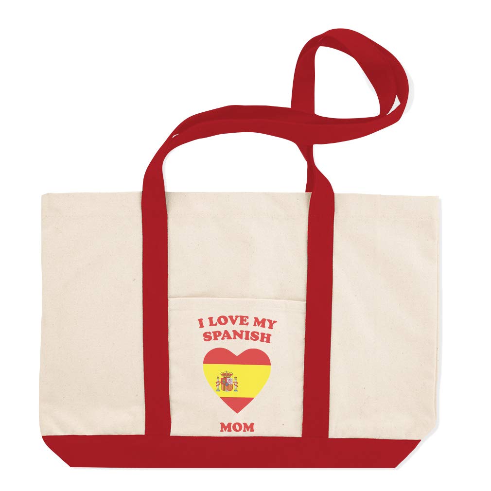 Stylish Canvas Shopping Tote Bag - Perfect Gift for Spanish Moms | Durable Beach Bags for Women | Ideal for Groceries, Travel & Beach Outings
