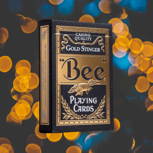 Bee Gold Stinger Playing Cards - Premium Poker Cards for Magic Tricks, Cardistry & Casino Games - Perfect for Parties, Game Nights & Professional Performances