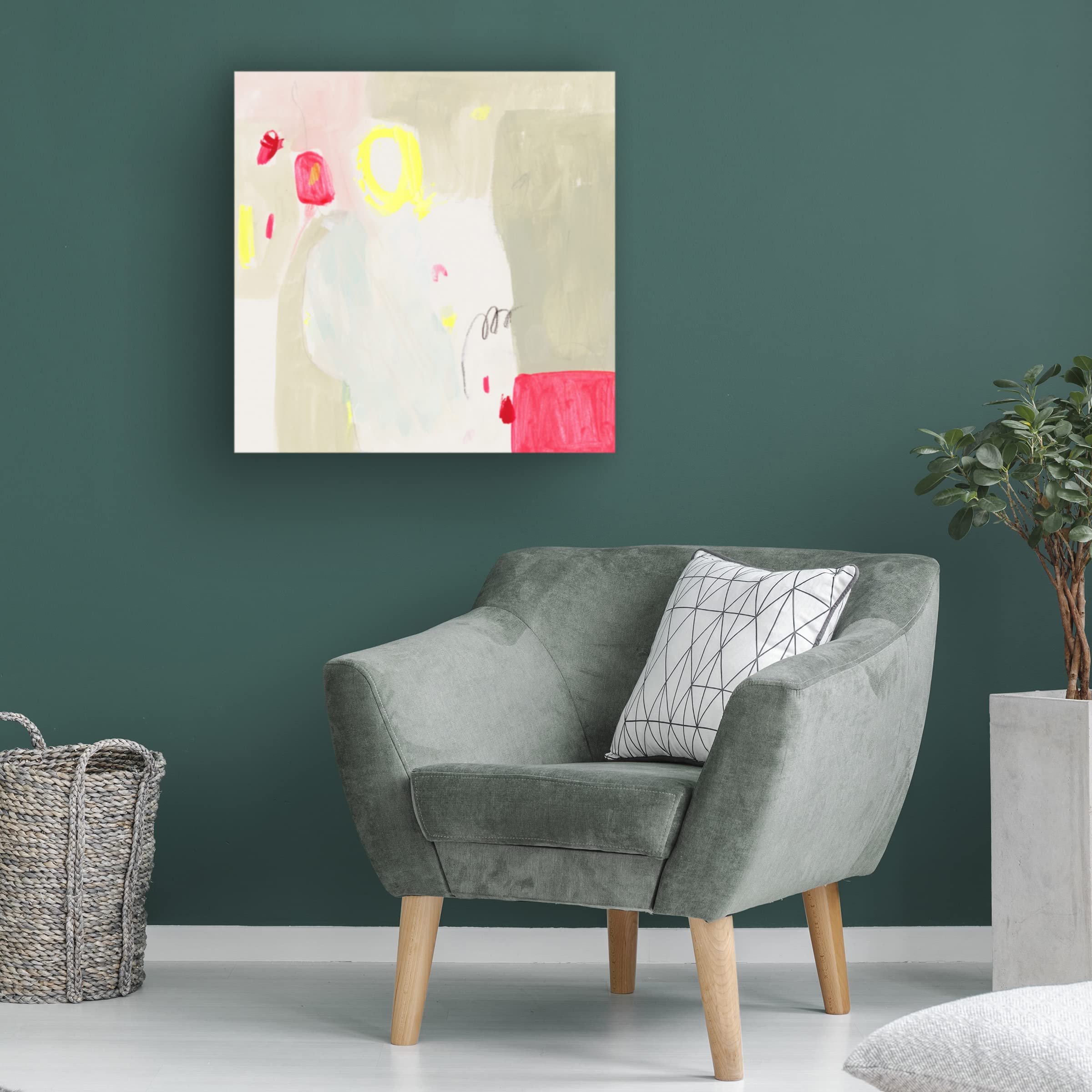 Victoria Borges 'Fizz I' Canvas Wall Art Print - Modern Abstract Painting for Living Room, Bedroom & Office Decor | Trademark Fine Art Collection