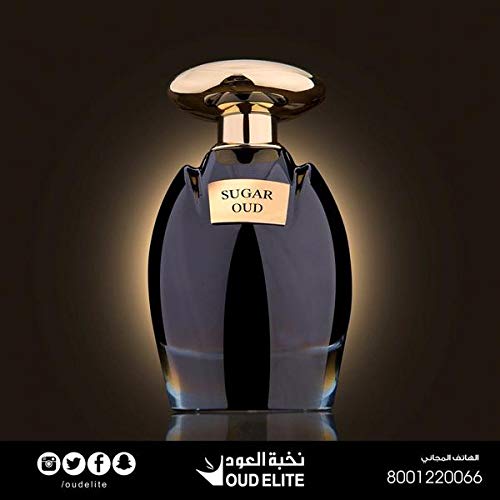 Oud Elite Sugar Oud Eau De Parfum for Women - 100ml (3.4 oz) Floral Oriental Perfume with Peach, Orange Blossom, Jasmine & Cinnamon Notes - Elegant Glass Bottle, Perfect Gift for Birthday, Anniversary & Special Occasions - Daytime Wear, Evening Events & Romantic Dates
