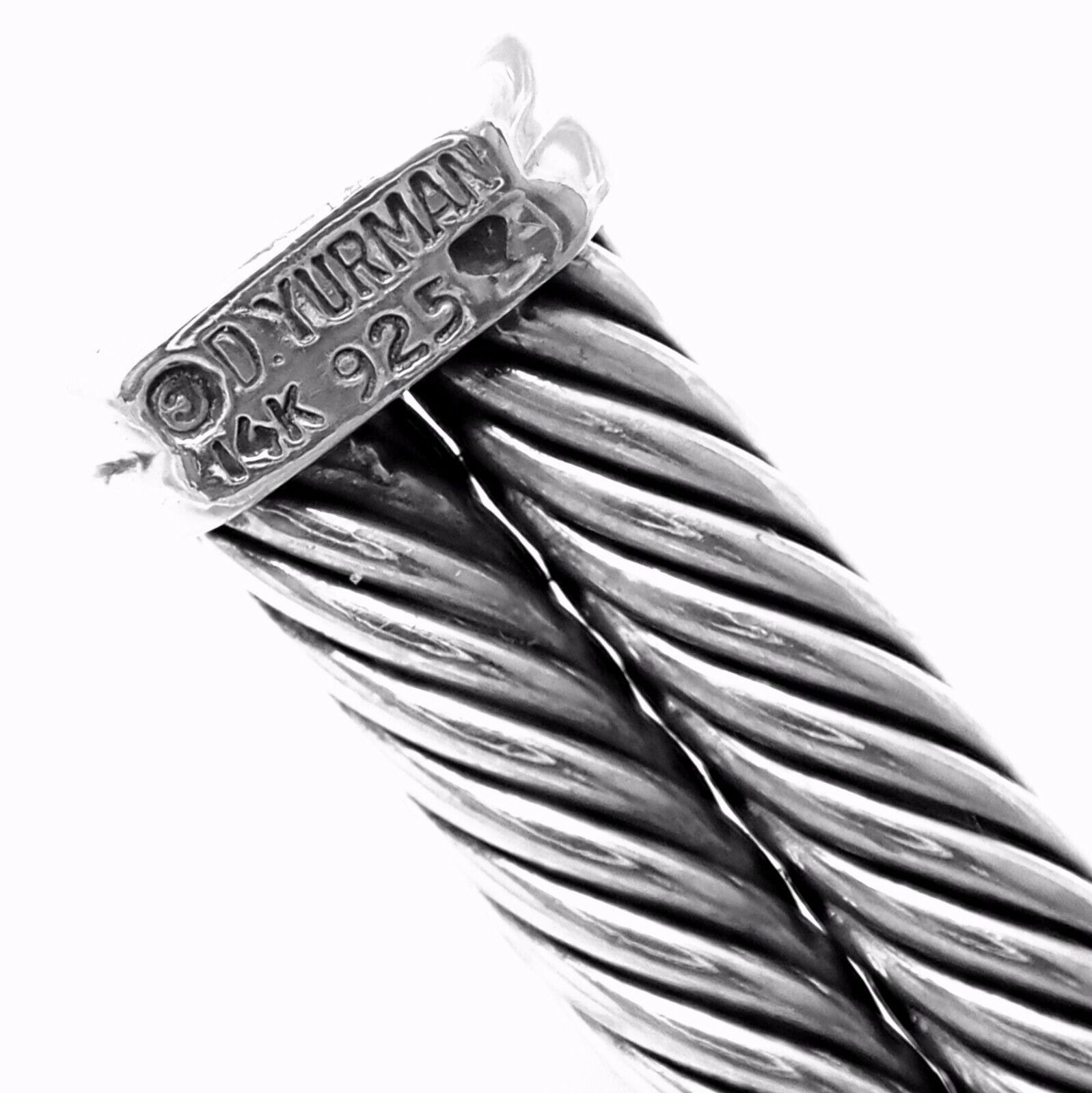 Authentic David Yurman 14k Gold & Silver Citrine Double Cable Collar Necklace | Luxury Jewelry for Women, Perfect for Date Night & Special Occasions
